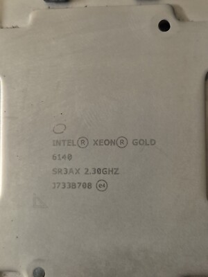 Intel  Xeon  Gold 6140 Prozessor SR3AX 2,30GHz LGA3647 18-Core CPU