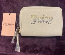 Juicy Couture Tan Wallet NWT Double Zip