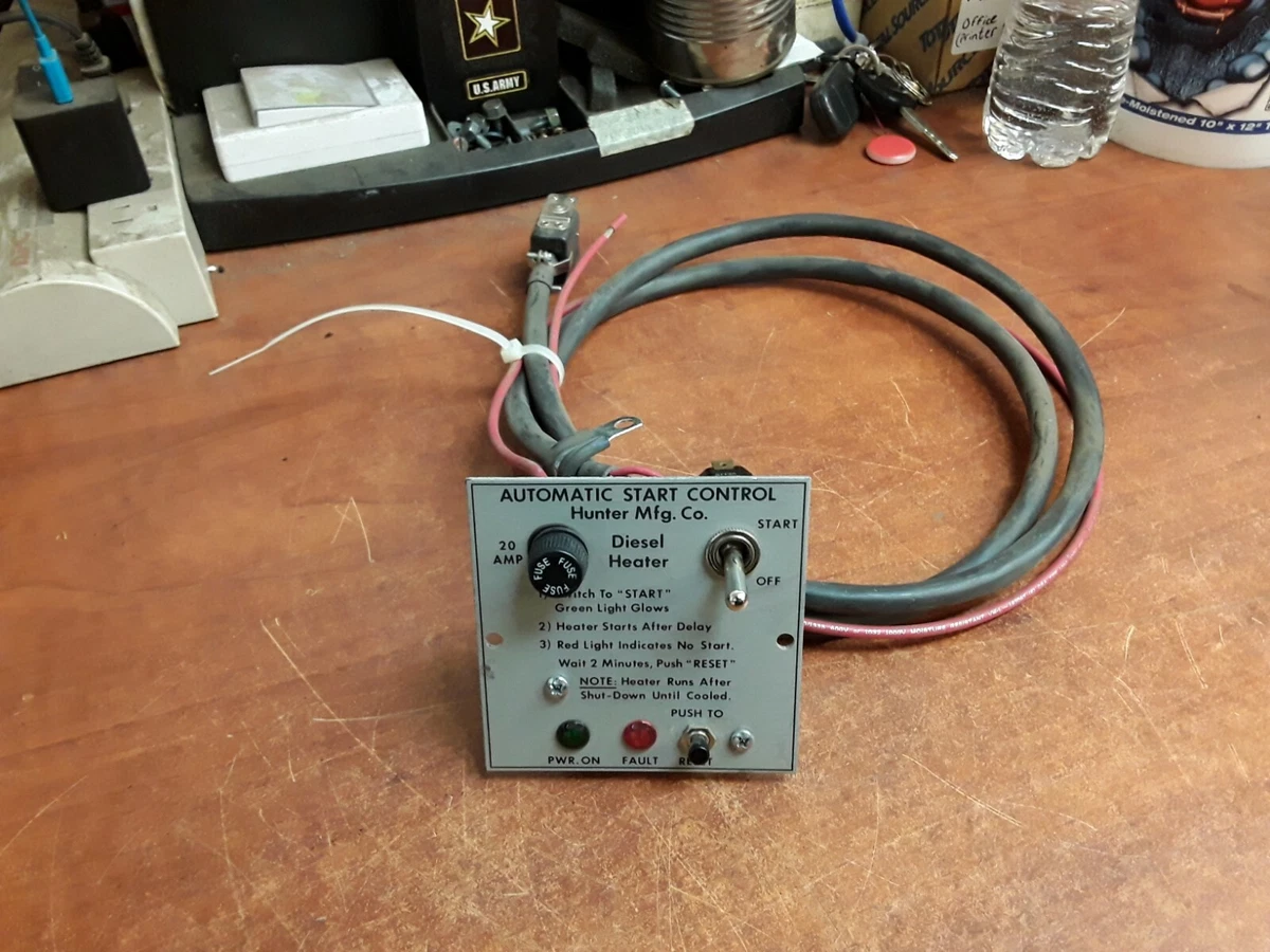 Automatic Start Control Hunter MFG. Co. 20 Amp Diesel Heater | eBay