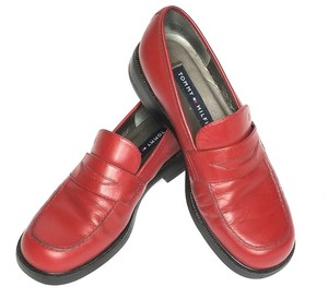 tommy hilfiger loafers red