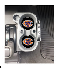 CHICAGO BEARS CUSTOM RUBBER CAR COASTERS SET ...