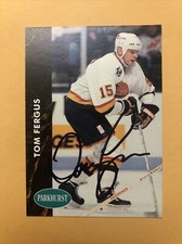 Tom Fergus Signed Vancouver Canucks Card