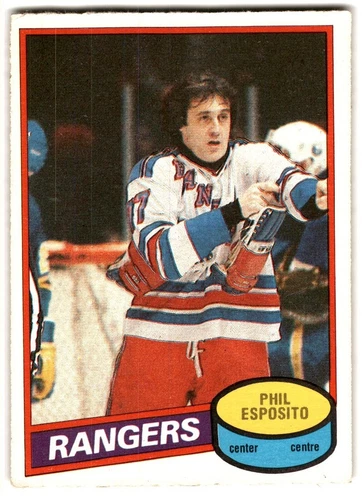 1980-81 O-Pee-Chee Phil Esposito #100 New York Rangers