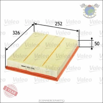 Filtre à air Valeo pour FIAT CROMA OPEL VECTRA C SIGNUM VAUXHALL - Photo 1/4