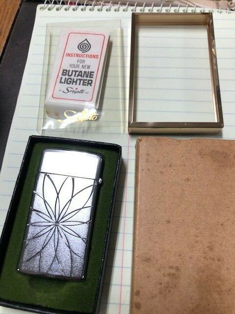 Vintage SCRIPTO  Butane Lighter- NIB take a look now wow real nice in box --54