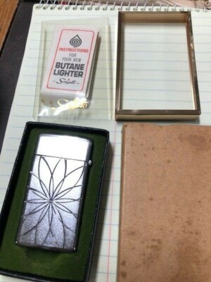 Vintage SCRIPTO  Butane Lighter- NIB take a look now wow real nice in box --54