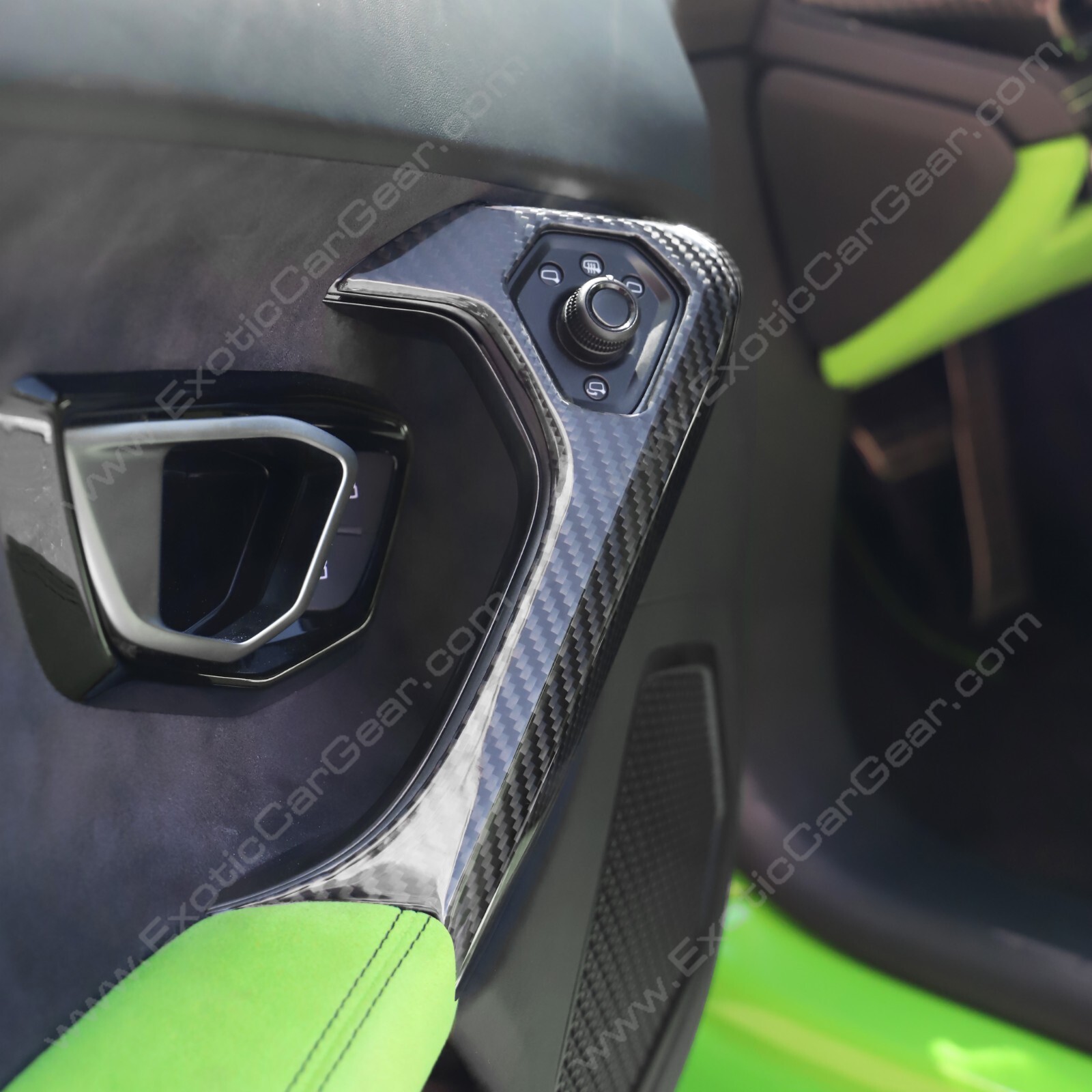 Lamborghini Huracan and Huracan EVO Carbon Fiber Inner Door Handle Replacements