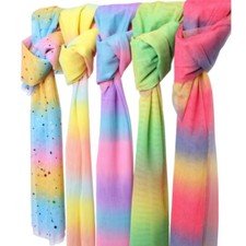 1M Arc-en-Ciel Pente Tissu Maille Voile Sequin Creuse Tulle DIY Robe Couture Art