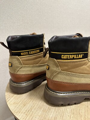 Nigel Cabourn x Caterpillar Unisex leather Brown Utah Boots