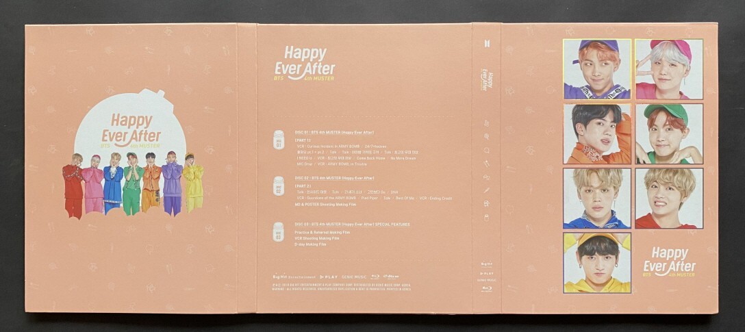 BTS-4TH MUSTER HAPPY EVER AFTER BLU RAY FULL SET NM