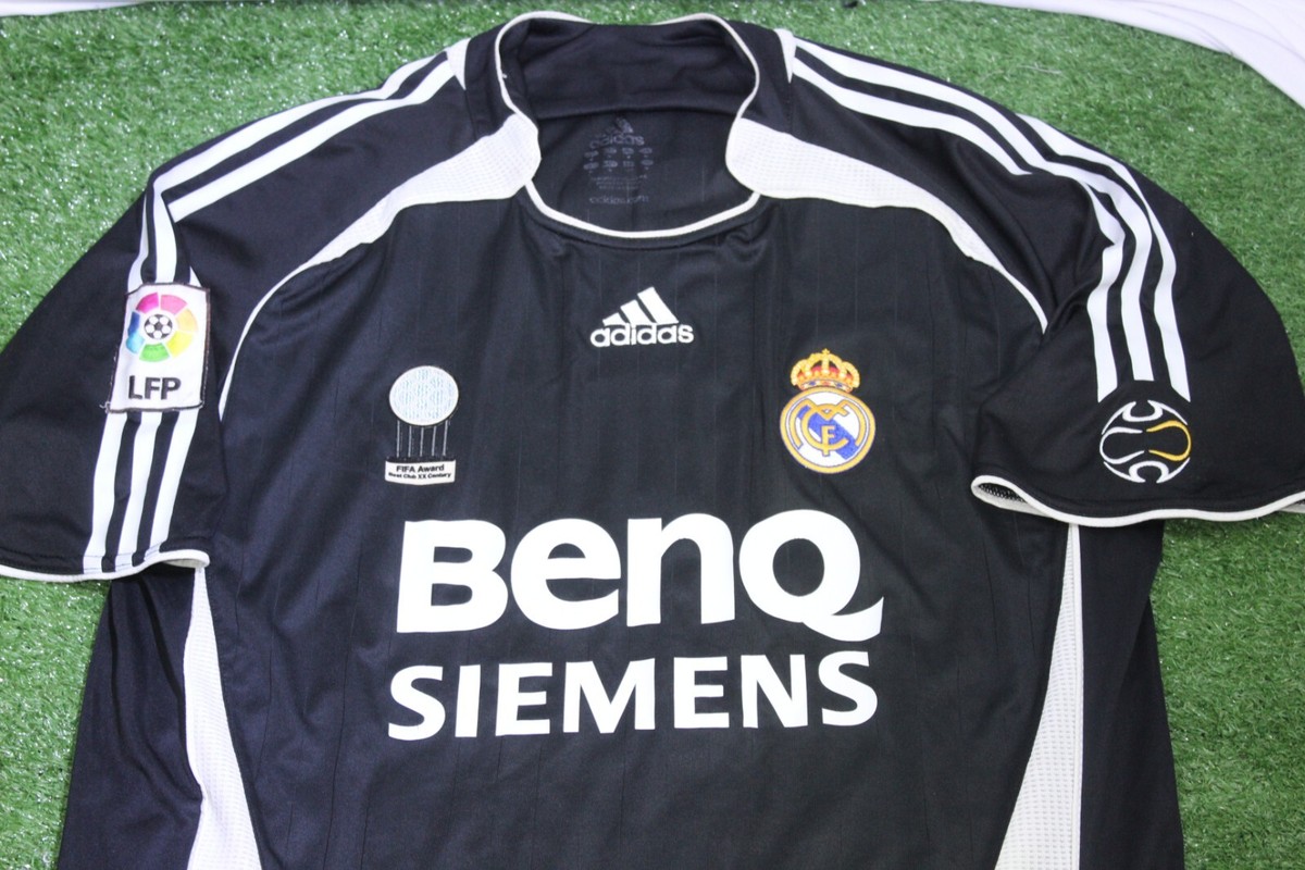 adidas Real Madrid レアル 黒色 Benq Siemens Real Madrid 2006 2007 Adidas jersey shirt black camiseta