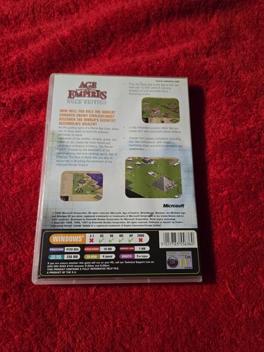 Age Of Empires Gold Edition PC CD-Rom Complete w/ Game & Rise of Rome Expansion - Picture 2 of 2