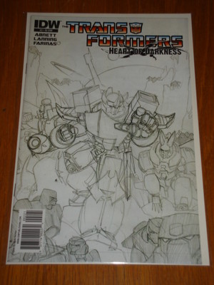TRANSFORMERS HEART OF DARKNESS #2 VARIANT RI SKETCH COVER IDW