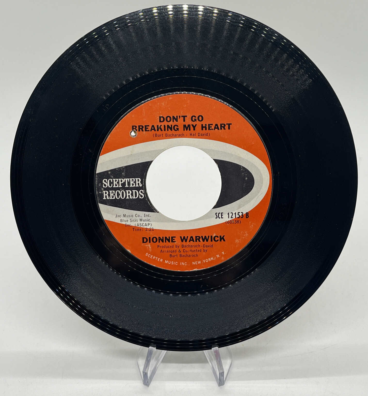 Dionne Warwick ‎"Trains And Boats And Planes / Don't Go Breaking My