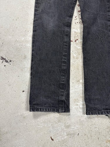 Pantalones de mezclilla Schaeffer's Garment Hotel negros lavados ribete - Imagen 6 de 13