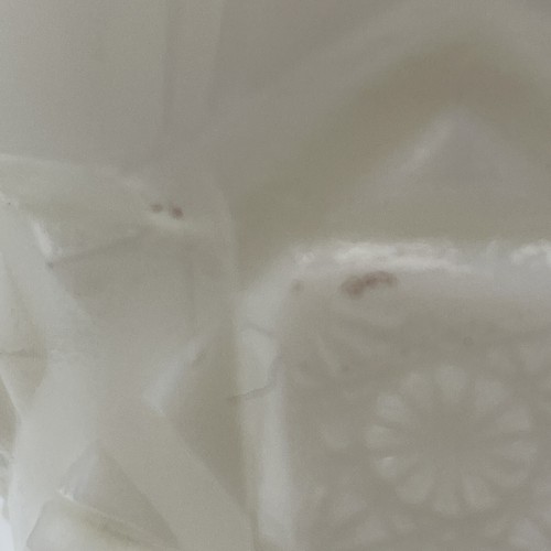 Vintage White Milk Glass Westmoreland Glass Old Quilt Juice Glass or tumbler - Picture 3 of 7