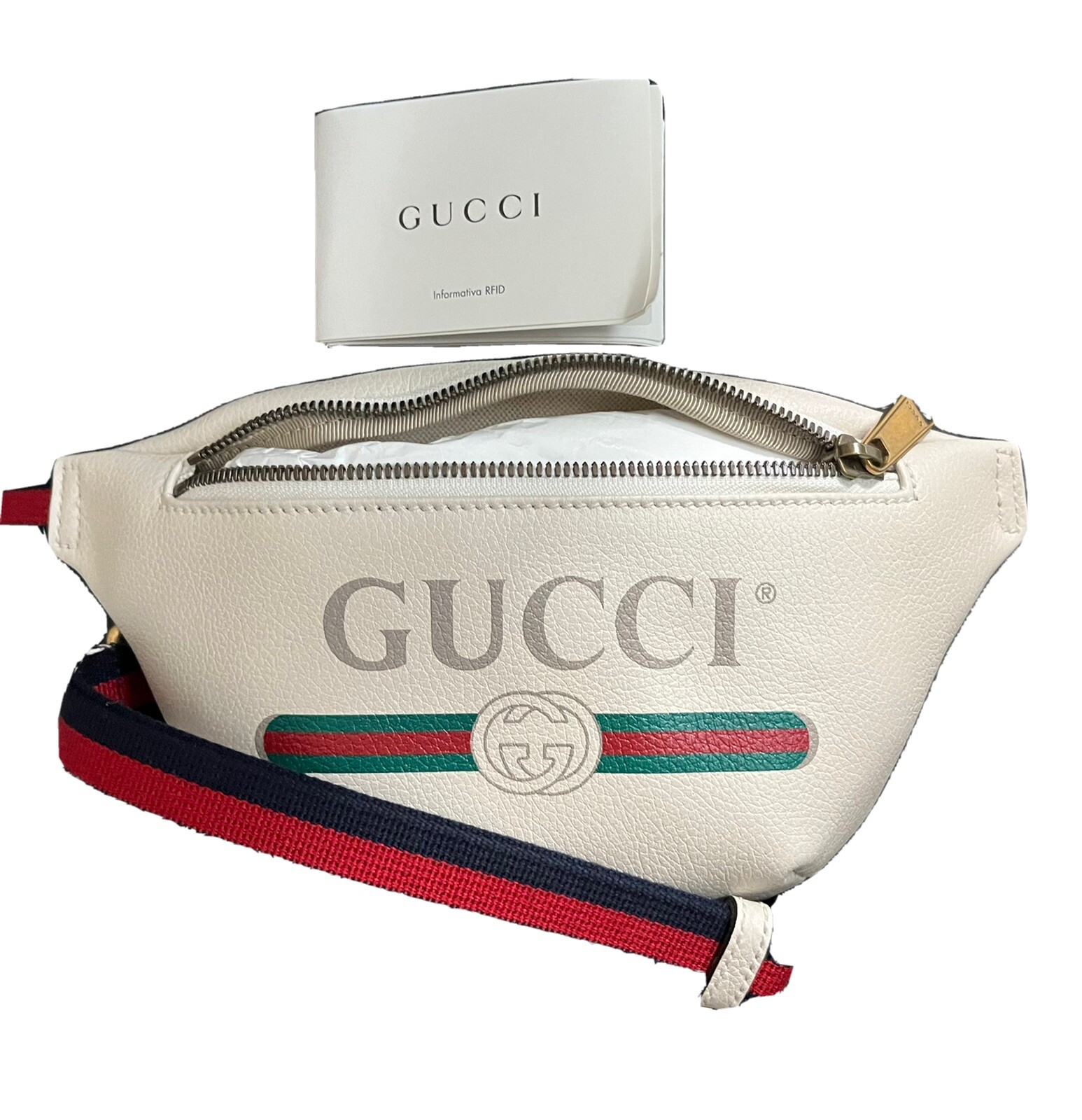 Gucci Print Leather Belt Bag-Small 