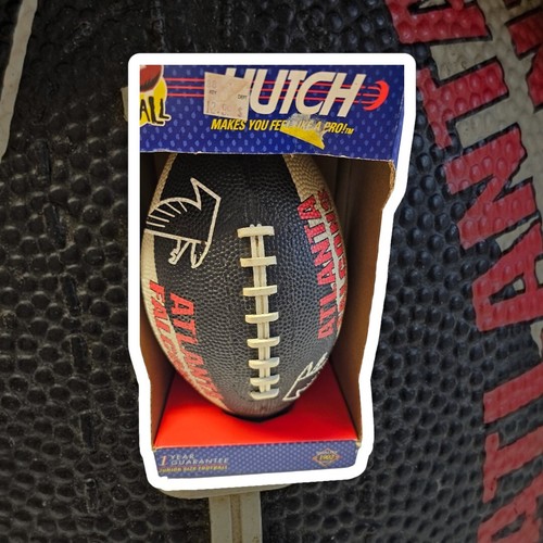 NIB JUNIOR SIZE PLAY NFL HUTCH ATLANTA FALCONS RUBBER FOOTBALL PIGSKIN COLLECTOR