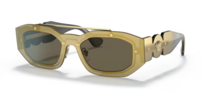 Versace 0VE2235 1002/3 Transparent Brown mirror gold/Brown  display picture 2