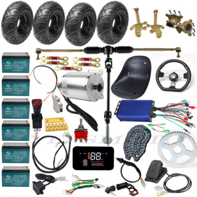 72V 3000W Brushless Motor Wheel Hub for Scooter ATV Quad Golf Carts Trike E-bike