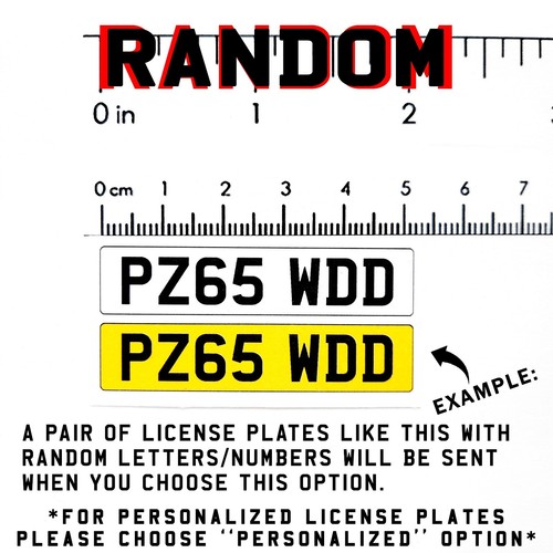 RC 1/10 UK BRITISH Number Plates Scale Sticker GB BRITAIN License Plate Licence - Picture 32 of 191
