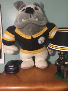 large stuffed bulldog