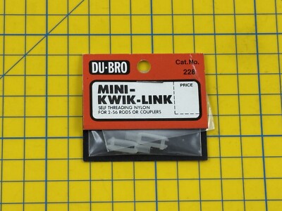 DuBro Mini Kwik-Link Set Threding Nylon für 2-56 Roads/Koppler 228 Modell