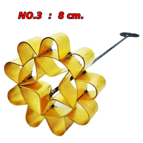 Thai Mold DokJok Lotus Brass Cookie Dessert Kitchenware Traditional Flower Maker - Picture 10 of 14