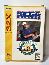 GOLF MAGAZINE PRESENTS 36 GREAT HOLES - Sega Game, with Box, Genesis 32X