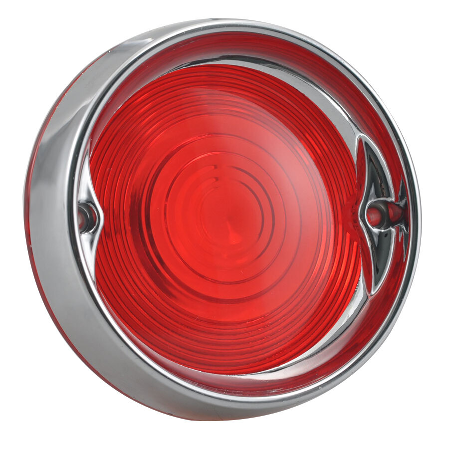 2 Red w/ 3D Skull Turn Signal Blinker Lenses for Harley Softail Roadking Touring