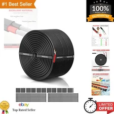 IP68 Waterproof 18/2 Stranded Copper Wire for Automotive & LED Lighting - 100FT