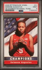 2008 Rittenhouse WNBA USA Women Basketball National Team Seimone Augustus PSA 9
