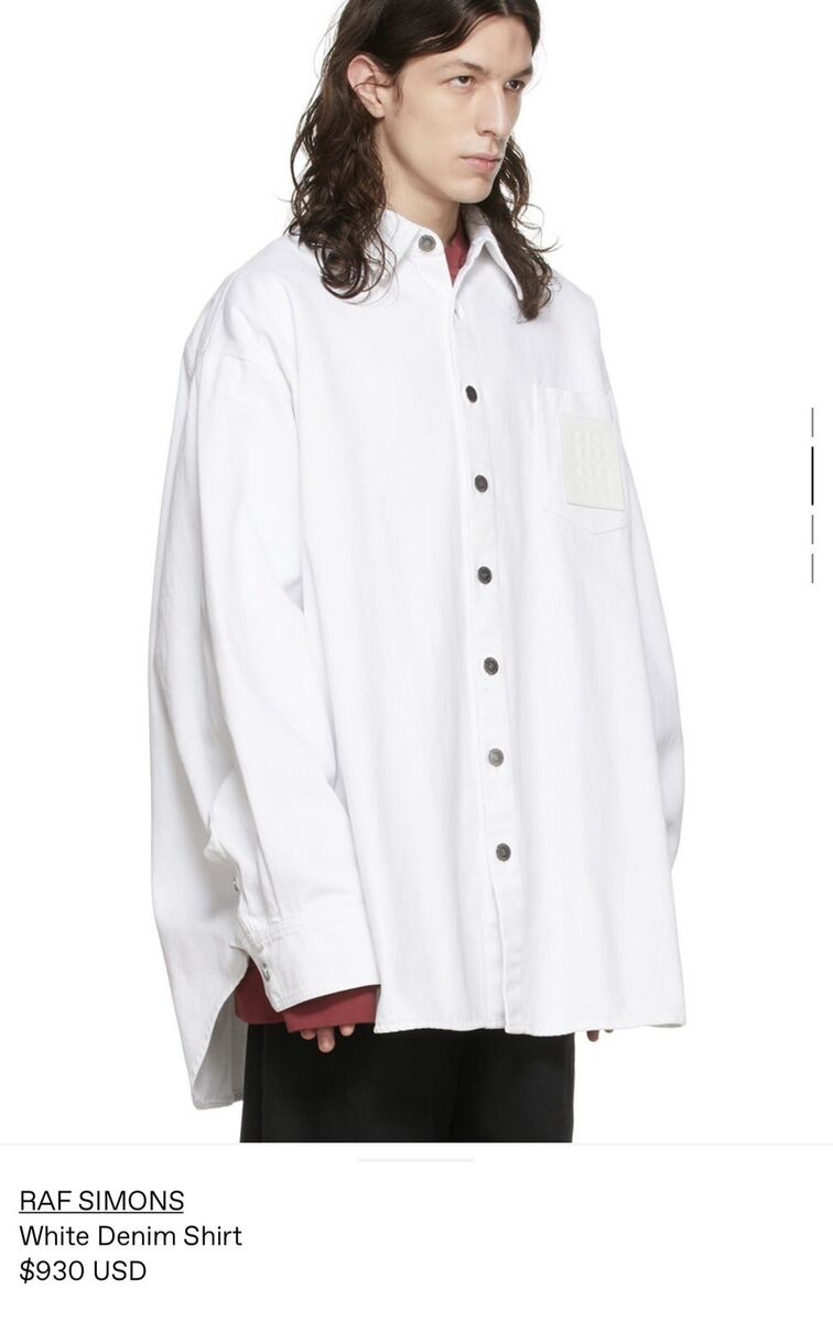 Raf Simons Oversize White Denim Shirt | eBay Raf Simons Oversize White Denim Shirt | eBay
