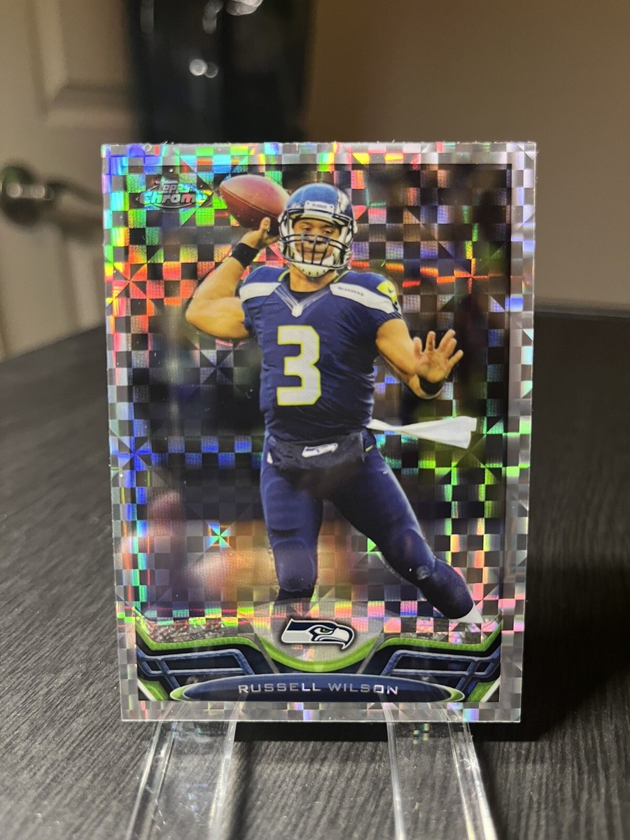 2013 Topps Chrome RUSSELL WILSON XFRACTOR Prizm #175 2nd Year