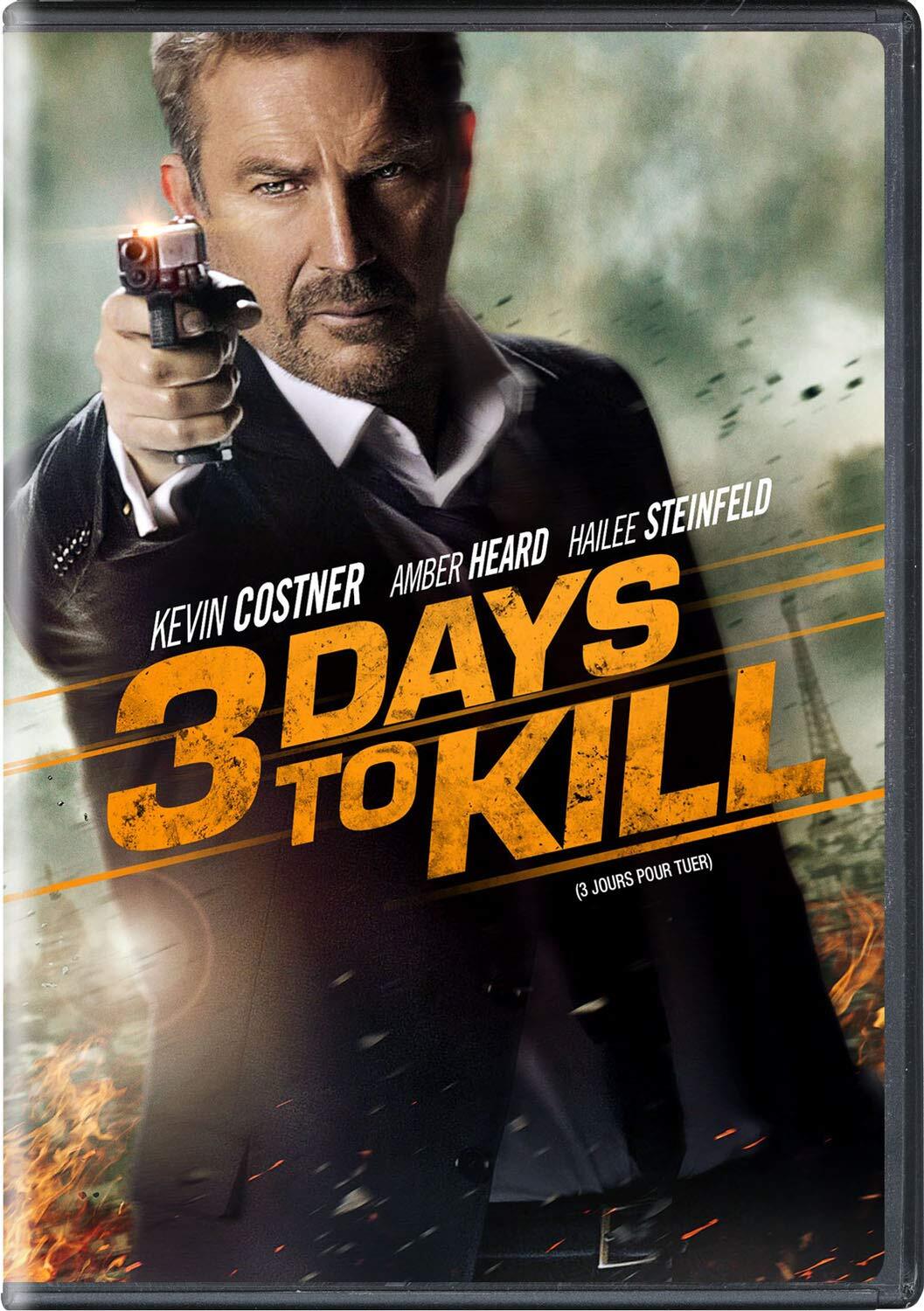 3 Days To Kill (DVD) Amber Heard Kevin Costner Hailee Steinfeld Connie Nielsen