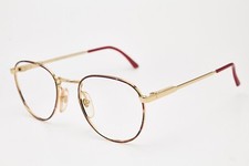 ROYAL VISION old money oval gold glasses   vintage metal frame 80s