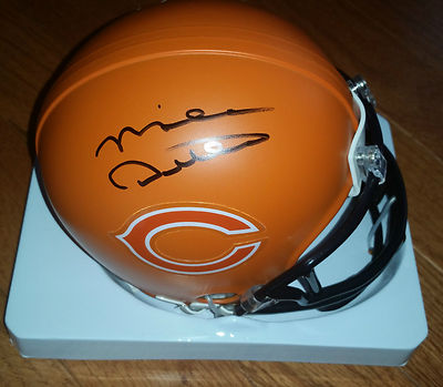 MIKE DITKA 'CHICAGO BEARS' HOF 88 SIGNED CUSTOM BEAR ORANGE MINI