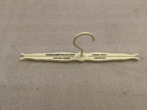 VINTAGE PLASTIC FOLDING ADVERTISING HANGER - Picture 4 of 4