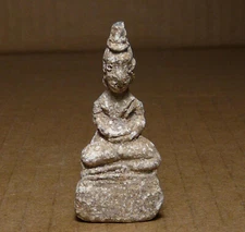 ANCIENT CHIANGROONG BUDDHA STATUETTE_FROM A HOARD ON PLAIN OF JARS_LAOS_1800s