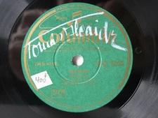 78rpm TOMMASO ALCAIDE sings MANON - Columbia SIGNED BY ALCAIDE !!