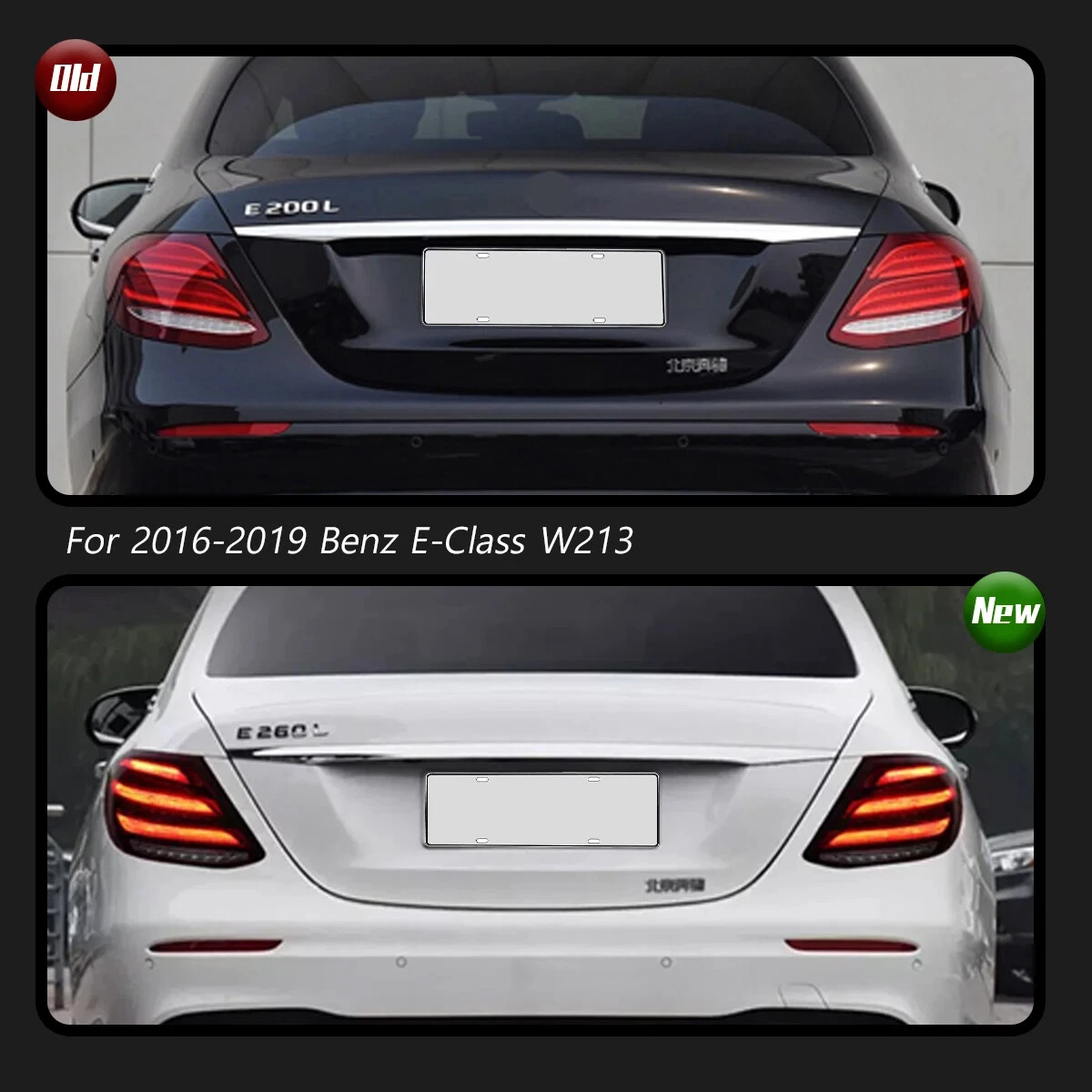 For Benz W213 E-Class E200 E300 2016-2019 LED DRL Tail Lamps Turn