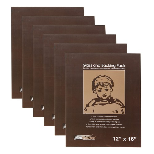 Ambiance Picture Frame Glass and Backing 12"" x 16"" 6-Pack - Picture 1 of 7