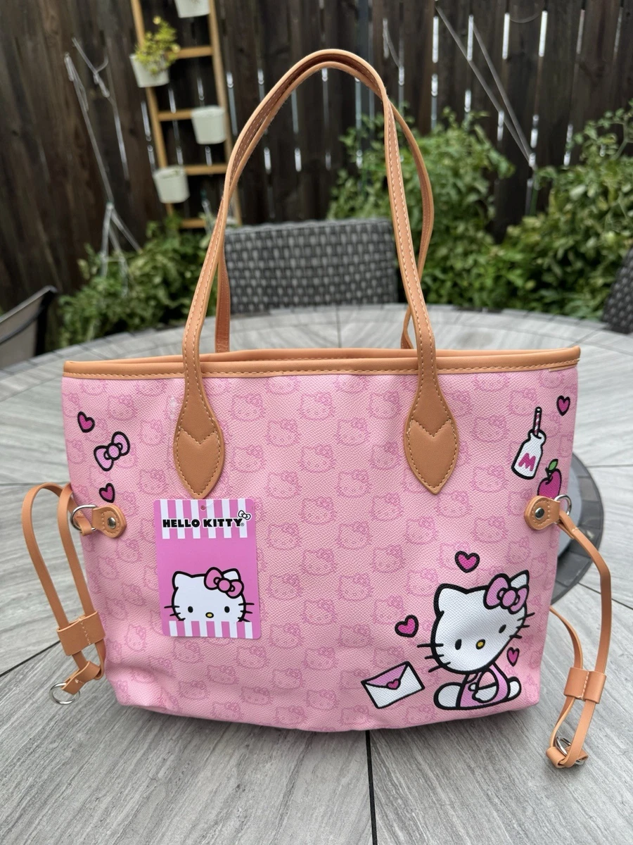 Hello Kitty Faux Leather Exterior Tote Bags & Handbags for Women