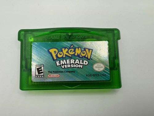 Pokemon Emerald GBA (Game Boy Advance, 2005) *New Battery* Authentic