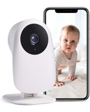 Baby Monitor Wifi Smartphone, Baby Monitor with Camera and Audio 2.4Ghz, Motion