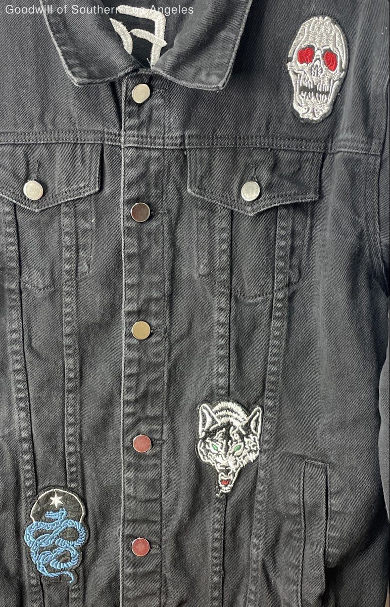 Men’s Black Multi Patch NEVER FORGIVE Embroidered… - image 2