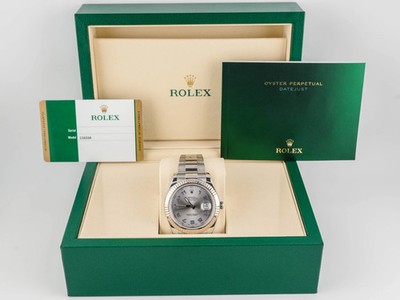 Rolex 116334 Datejust II 41 mm Silver Dial Oyster Bracelet Box and Papers 2016