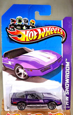 2013 Hot Wheels #206 HW Showroom-Corvette 60th '80s CORVETTE Purple w/ChromeJ5sp