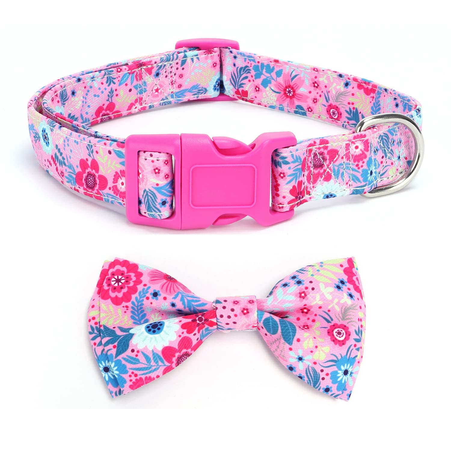 Acquista haoyueer Collare Cani Morbido Regolabile con Papillon Staccabile