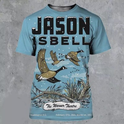 Jason Isbell Show In Washington DC At The Warner Theatre 2025 3D T-Shirt